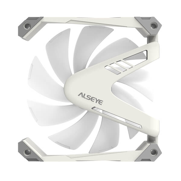 Alseye Warrior W12 White – 120mm ARGB Cabinet Fan with PWM Controller (Single Pack)